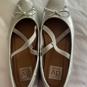 DV by Dolce Vita Metallic Silver Flats
